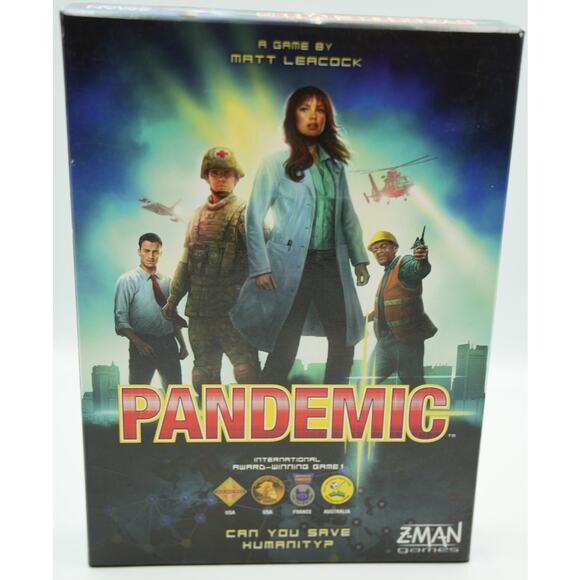 Pandemic Board Game by Z-Man Games – Cooperative Strategy, Complete Used Copy - Picture 1 of 2
